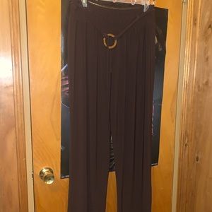 Brown Cato Flowy Pants